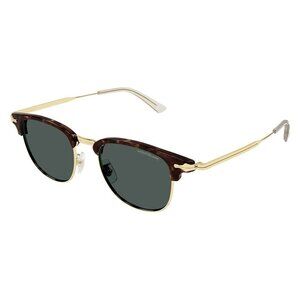 New MONT BLANC Havana Square MB0364S 002 Sunglasses Women